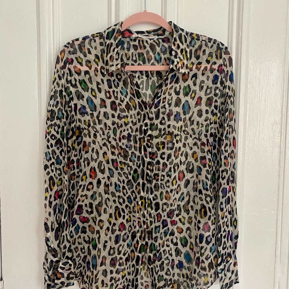Equipment Leopard Print Top